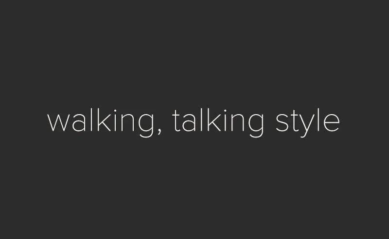 White text on a dark background in Eklexic’s debut in the fashion blogging world