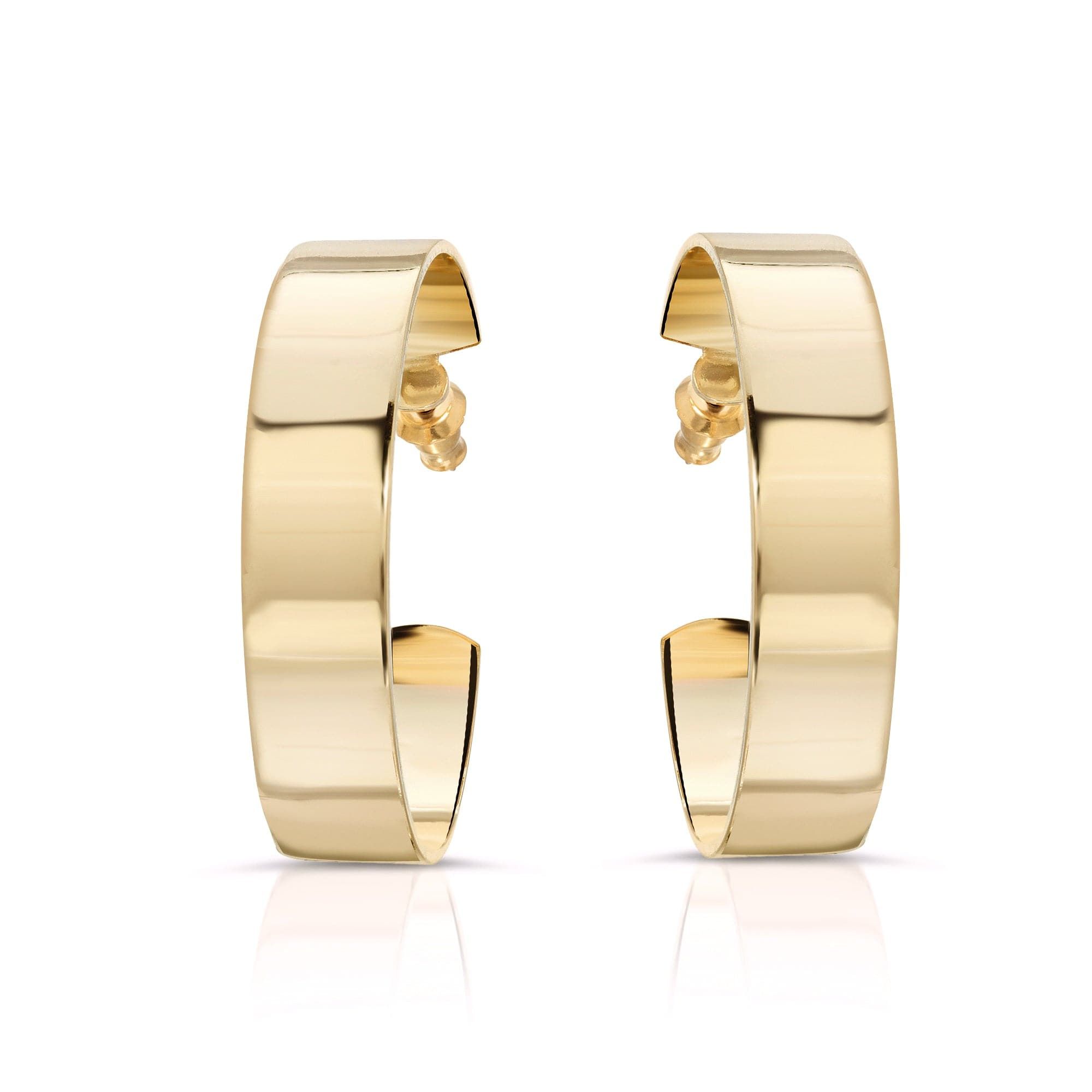 Gold hoop earrings, 1.5 inch Skylar Hoops style, perfect for any look