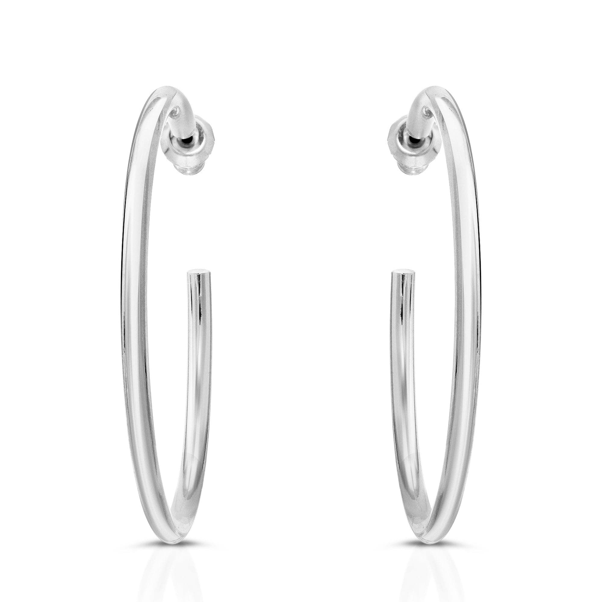 Silver hoop earrings from 2 Ultimate Hoops perfect for everyday style