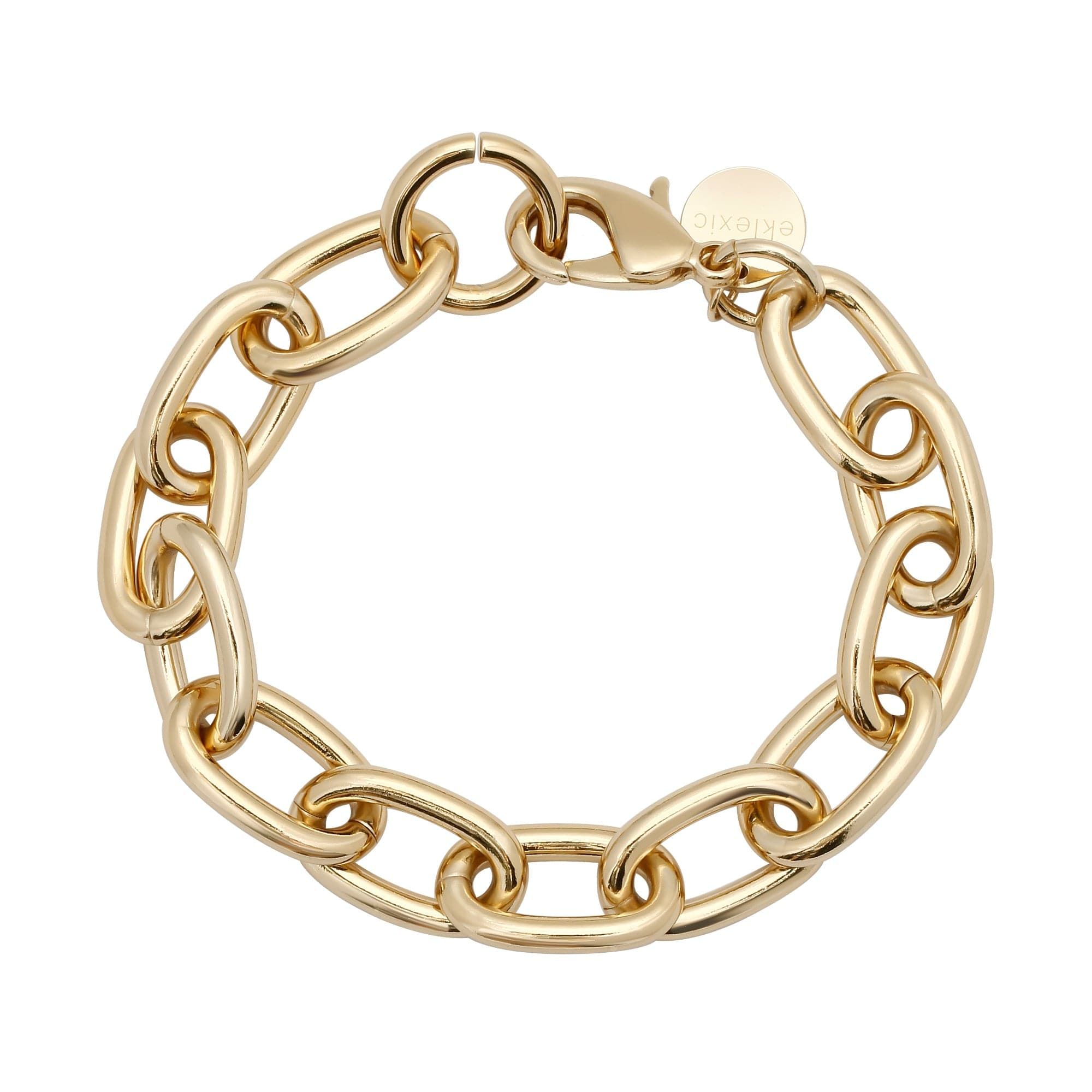 Gold-colored chain-link bracelet from the Alana Bracelet collection