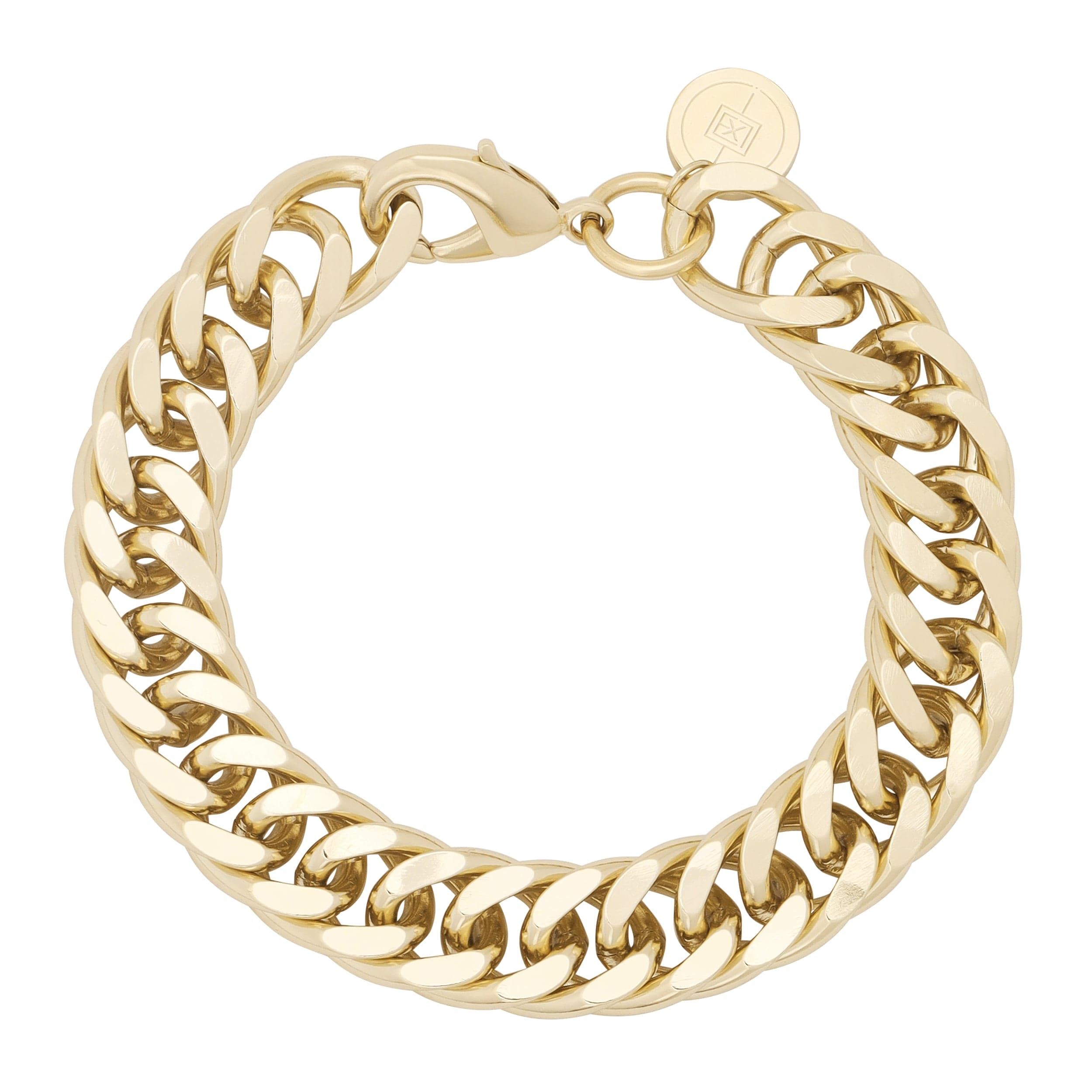 Gold-toned Chain Bracelet from Arya Bracelet collection for stylish accessories
