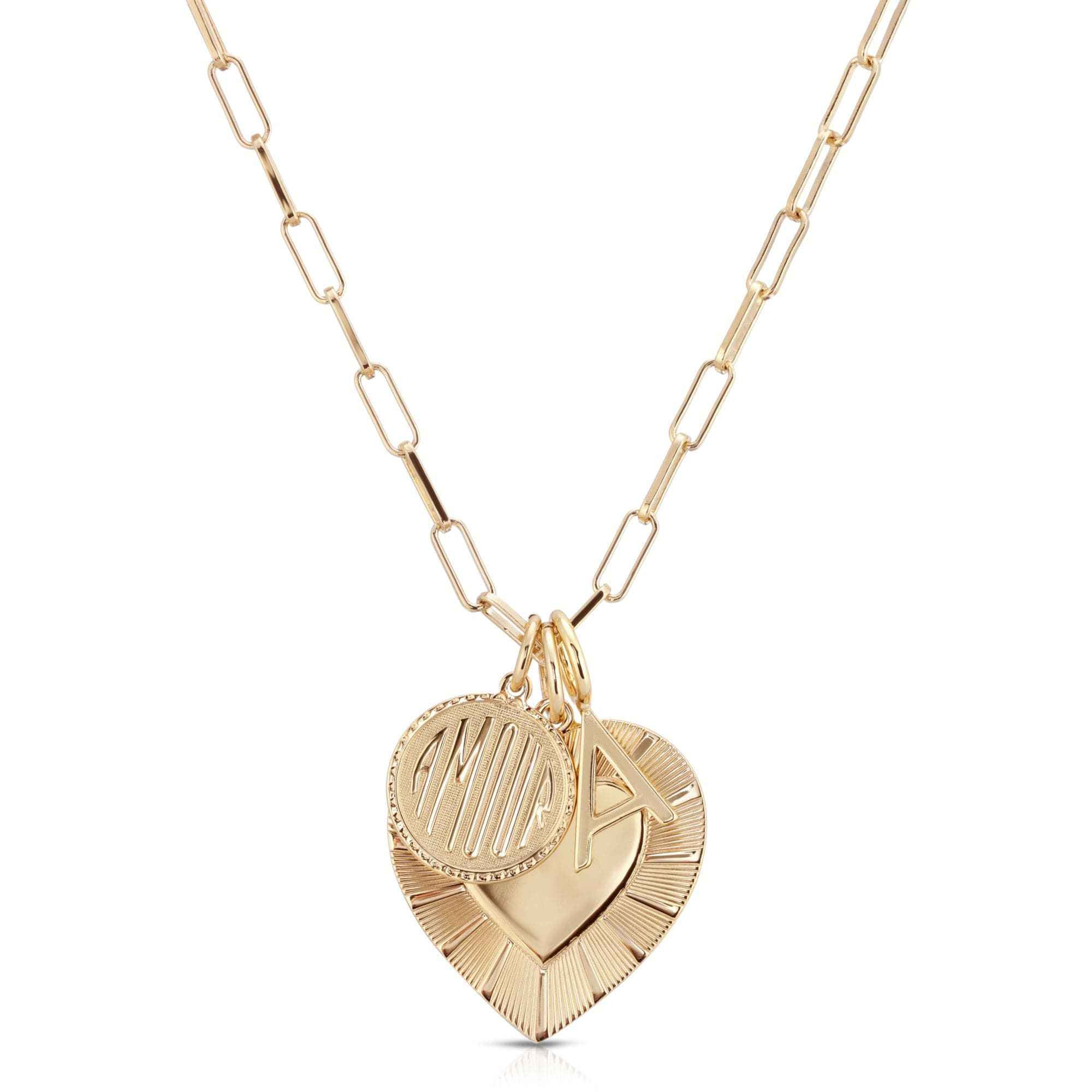 Gold charm necklace from Catalina Charm Necklace collection, perfect for everyday style