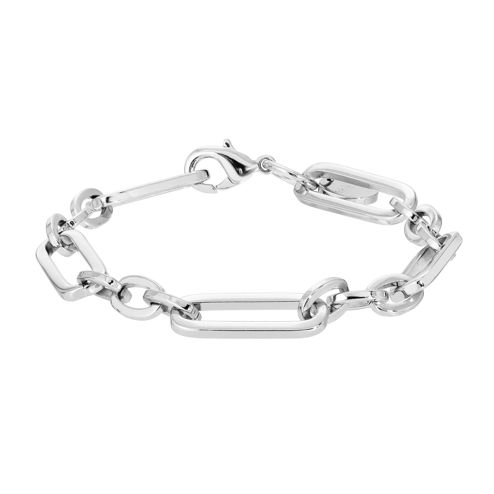 Silver chain-link bracelet from Dean Bracelet collection, stylish and durable jewelry piece