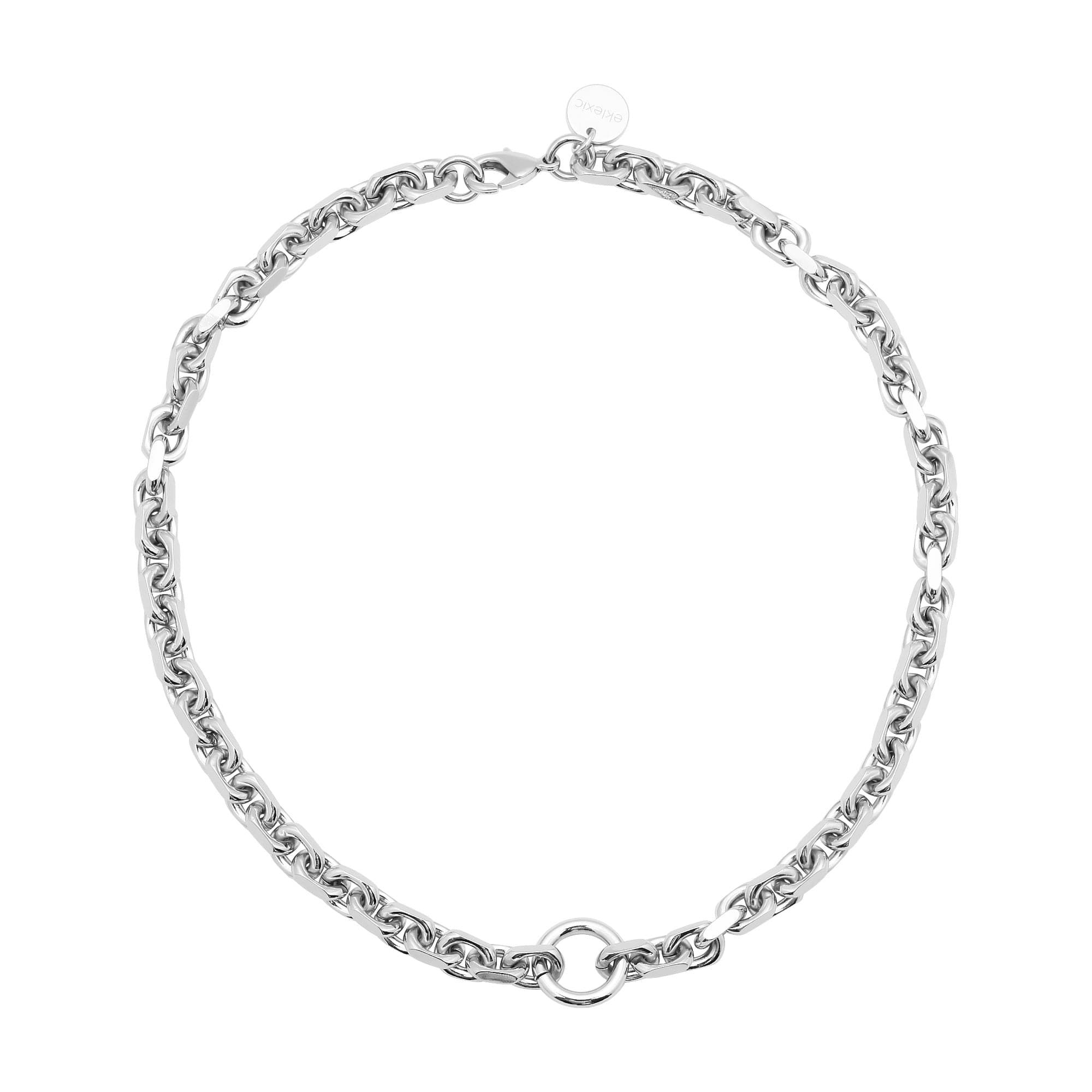 Gigi Necklace with silver chain and circular pendant cute & stylish accessory