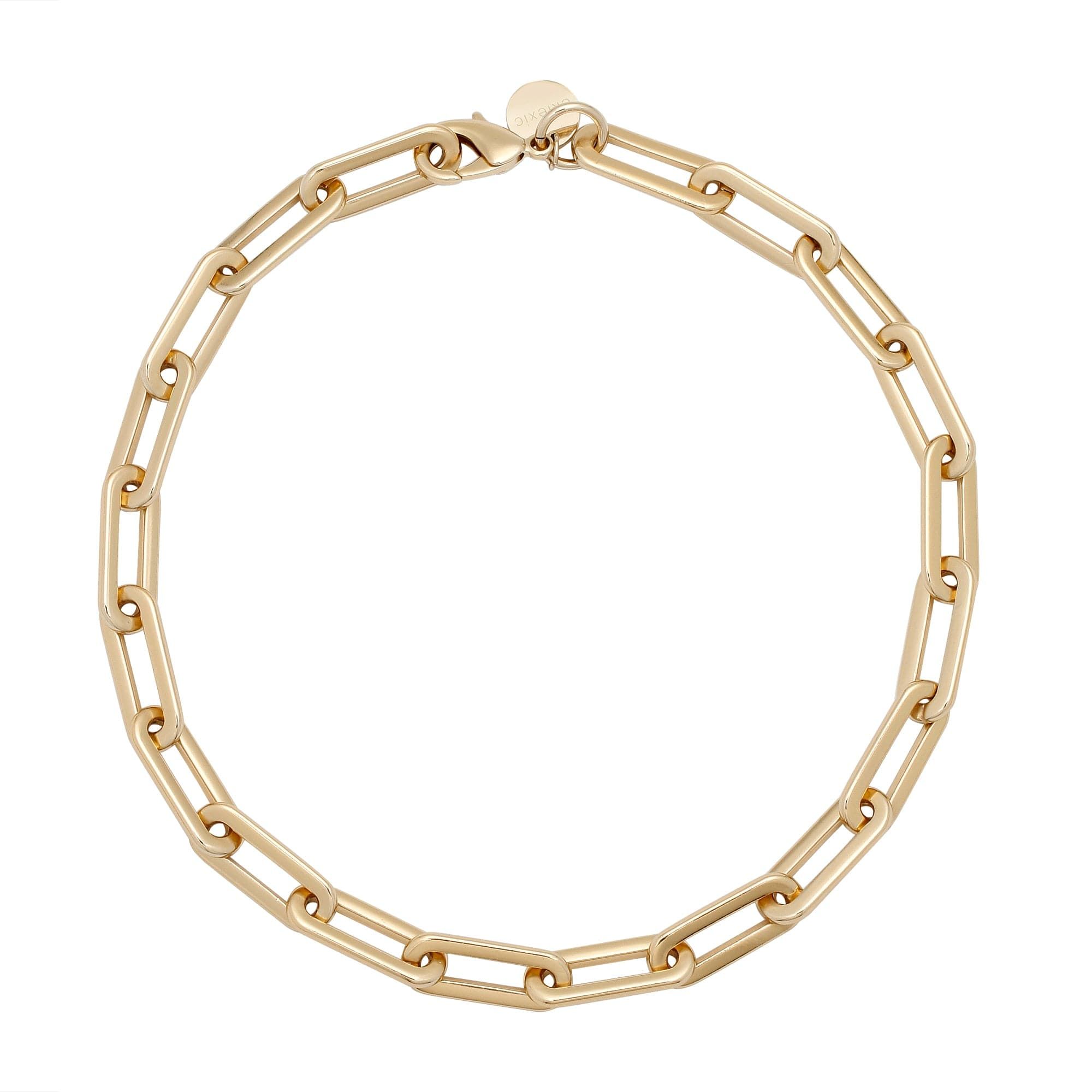 Gold chain-link bracelet from Gisele Necklace collection for a stylish look