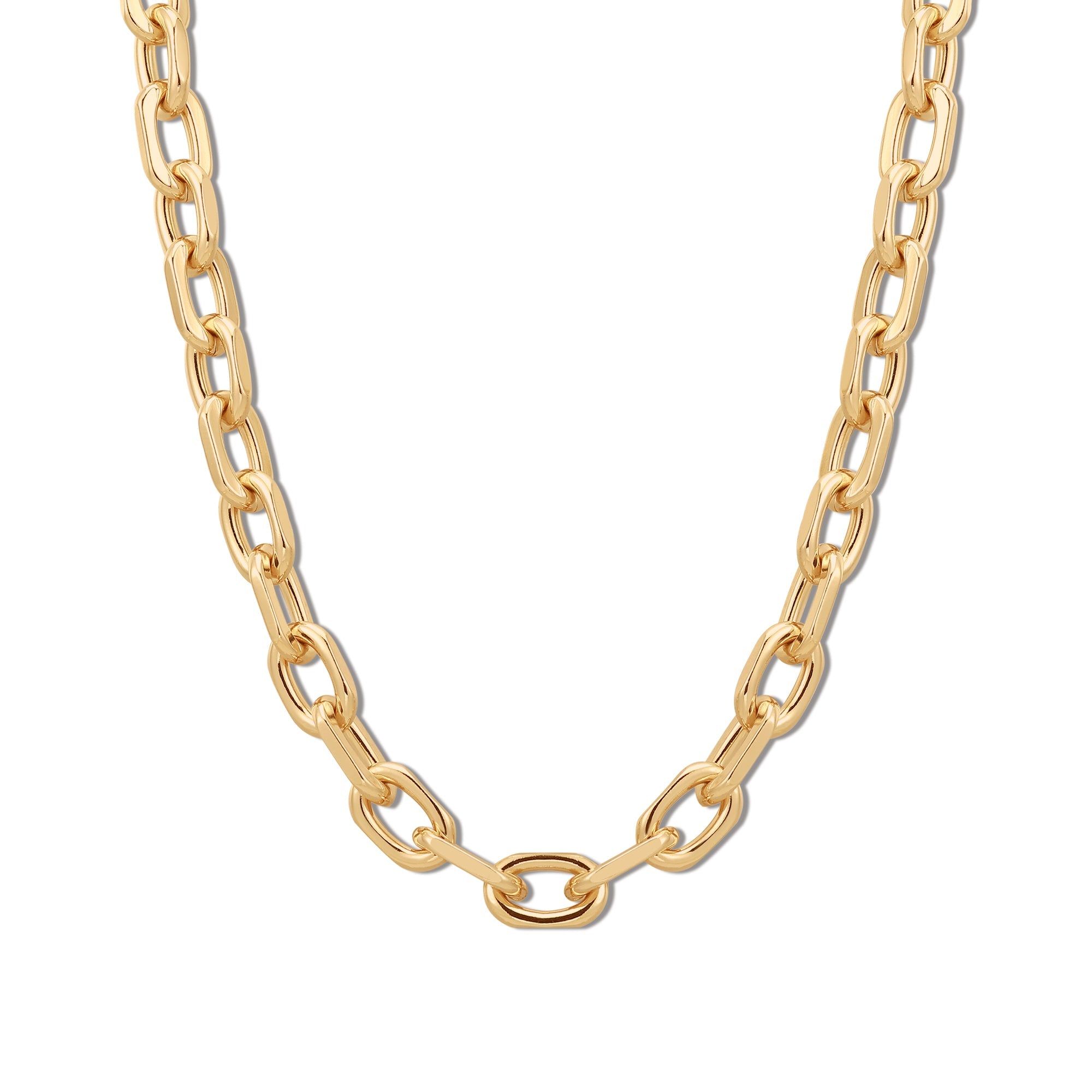 Gold chain necklace from the Lennon Necklace collection, stylish and shiny for any look