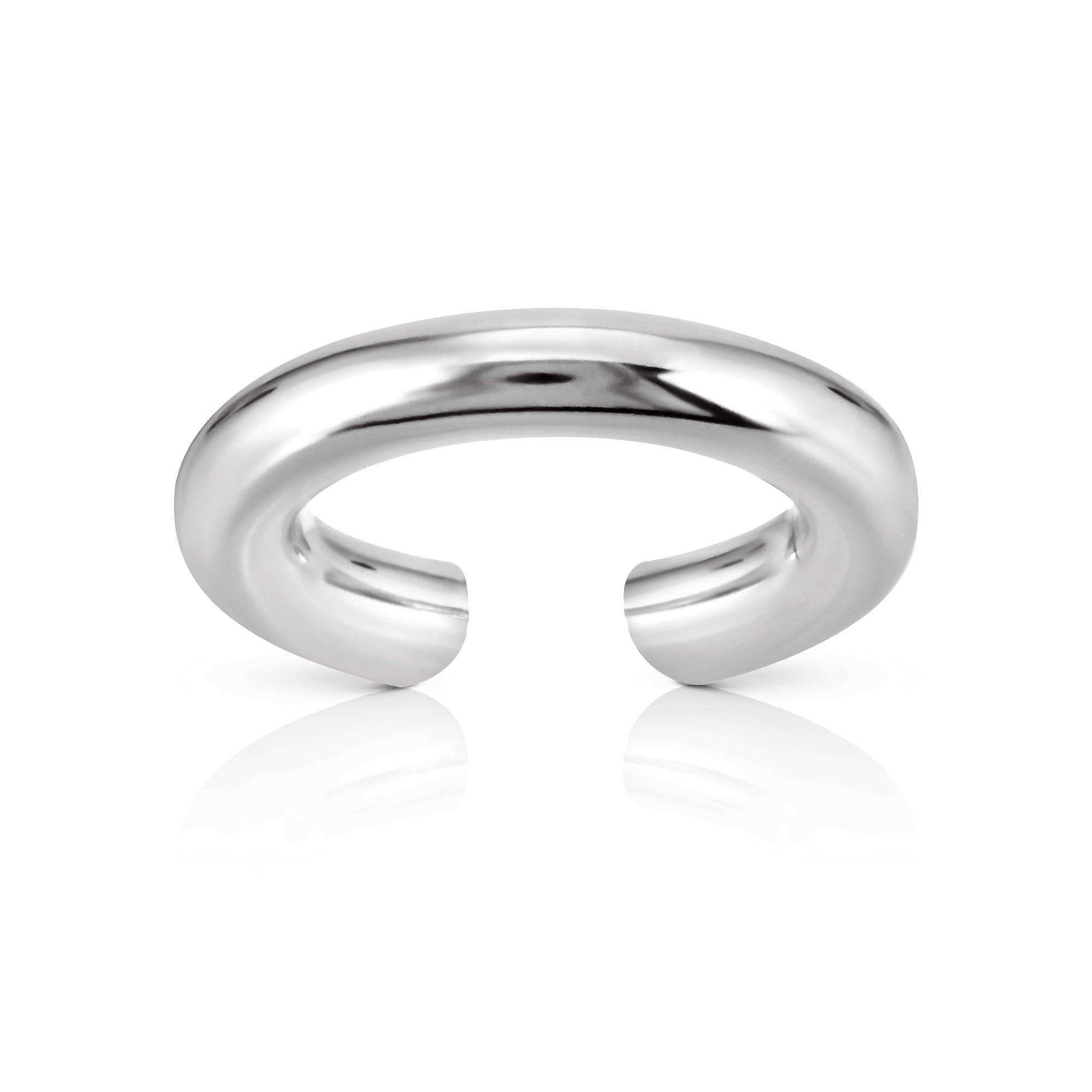 Shiny silver Lisa Ear Cuff looking trendy and perfect for your ear jewelry collection