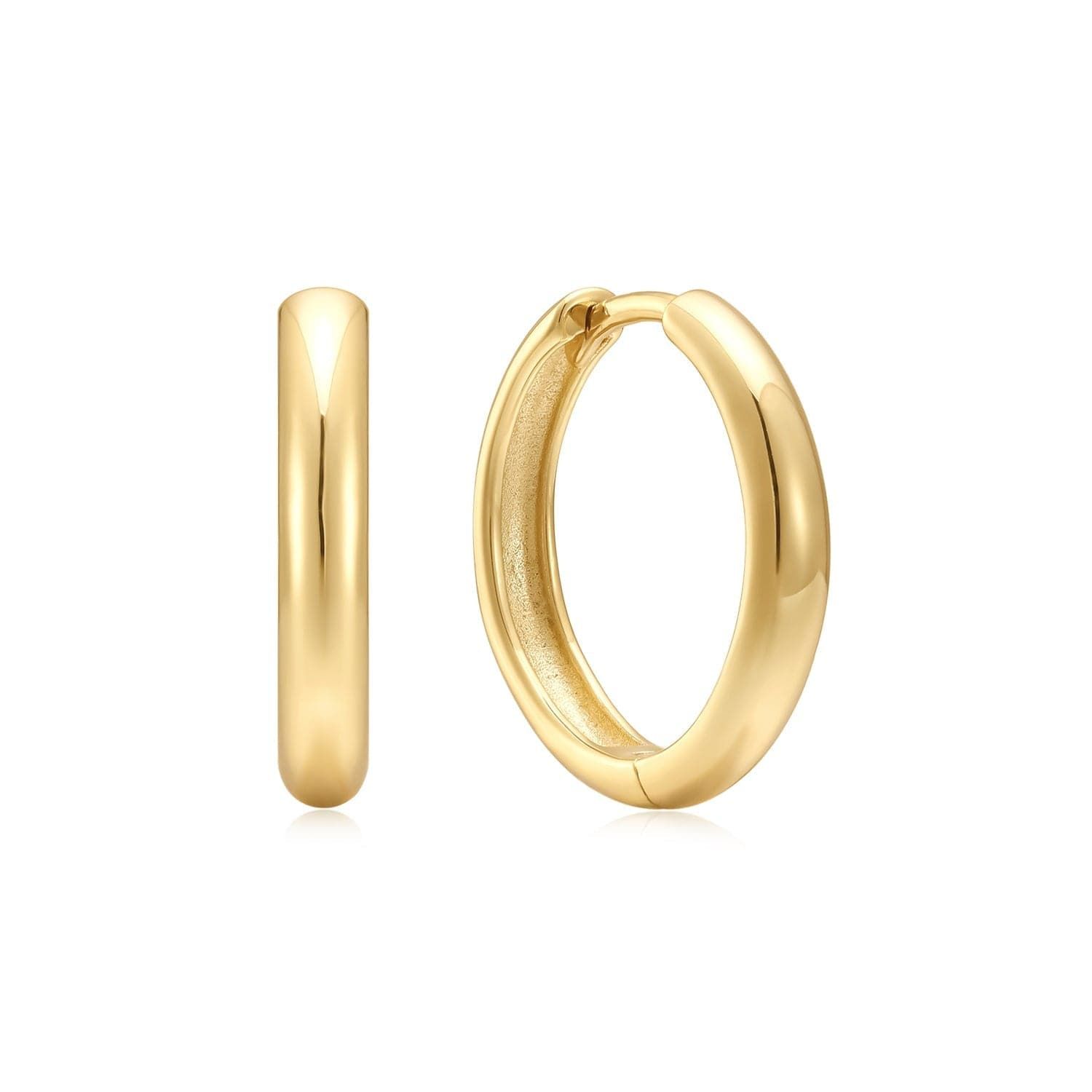 Mini Huggie Hoop Earrings - stylish pair of gold hoop earrings for a chic look