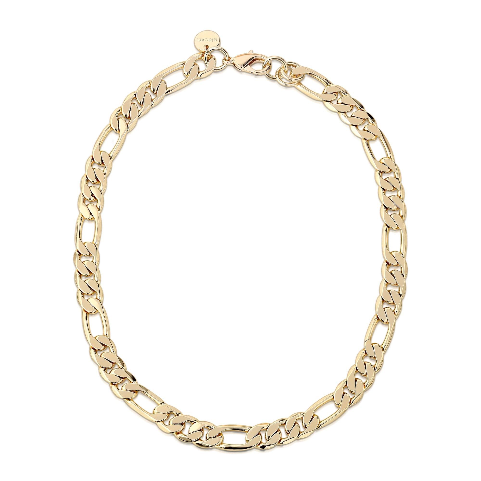 Gold-toned Figaro chain necklace from the Men’s Axel Necklace collection