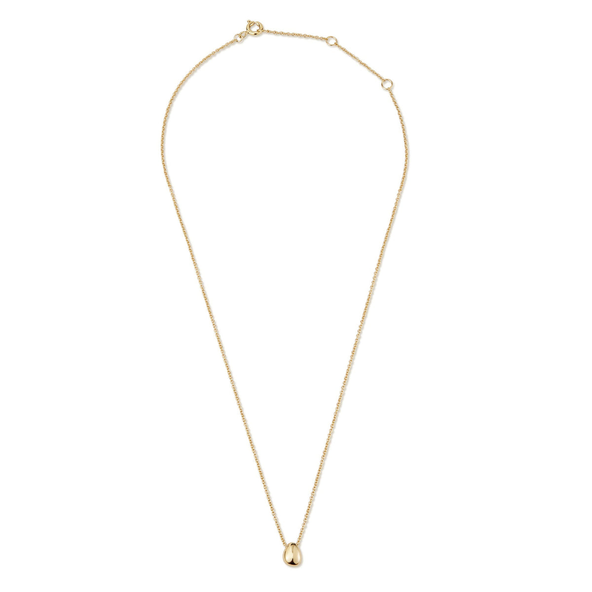 Gold pendant necklace from the Micro Harmony Pebble Pendant Necklace collection