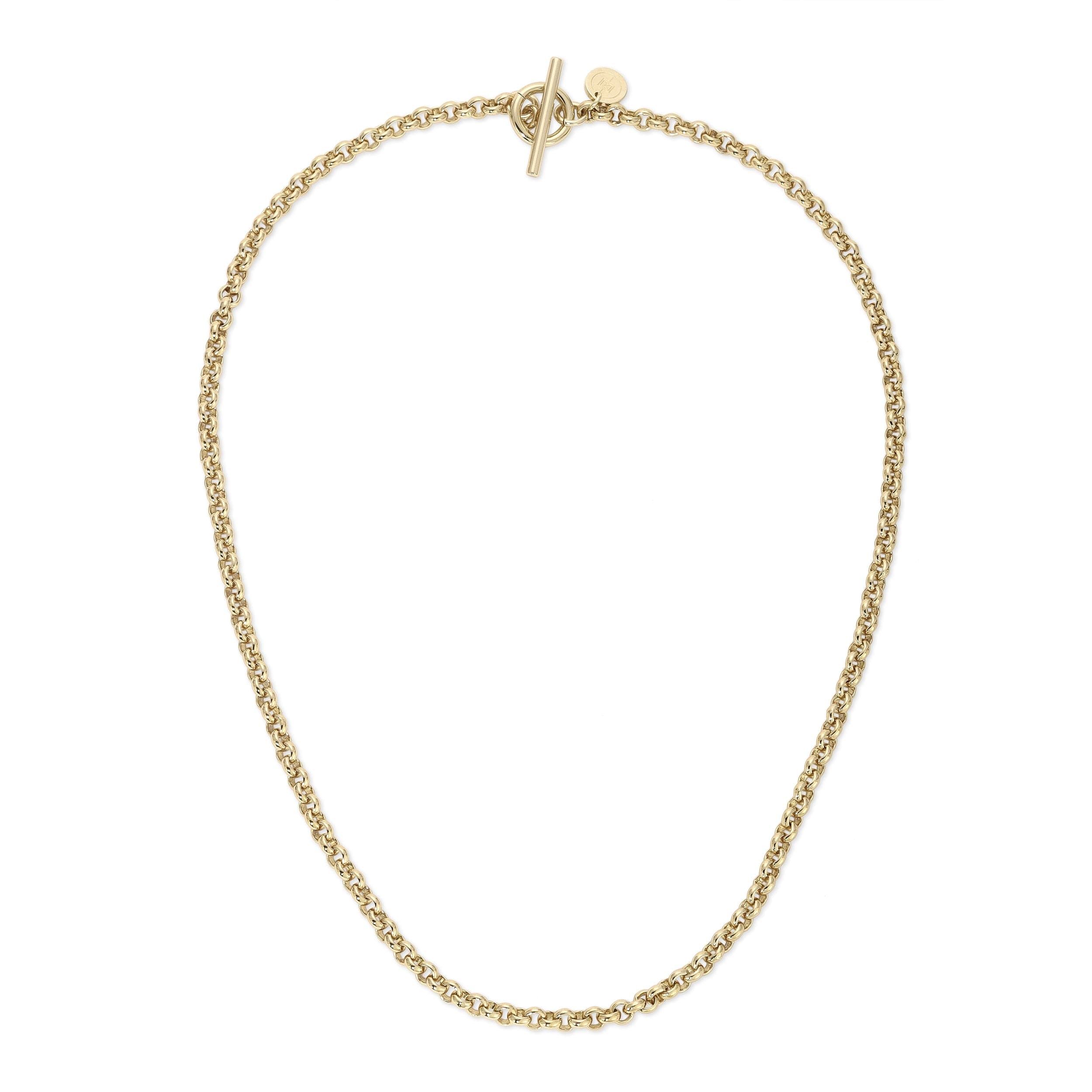 Gold-toned chain necklace with toggle clasp from Micro Royal Rolo Chain Convertible Lariat