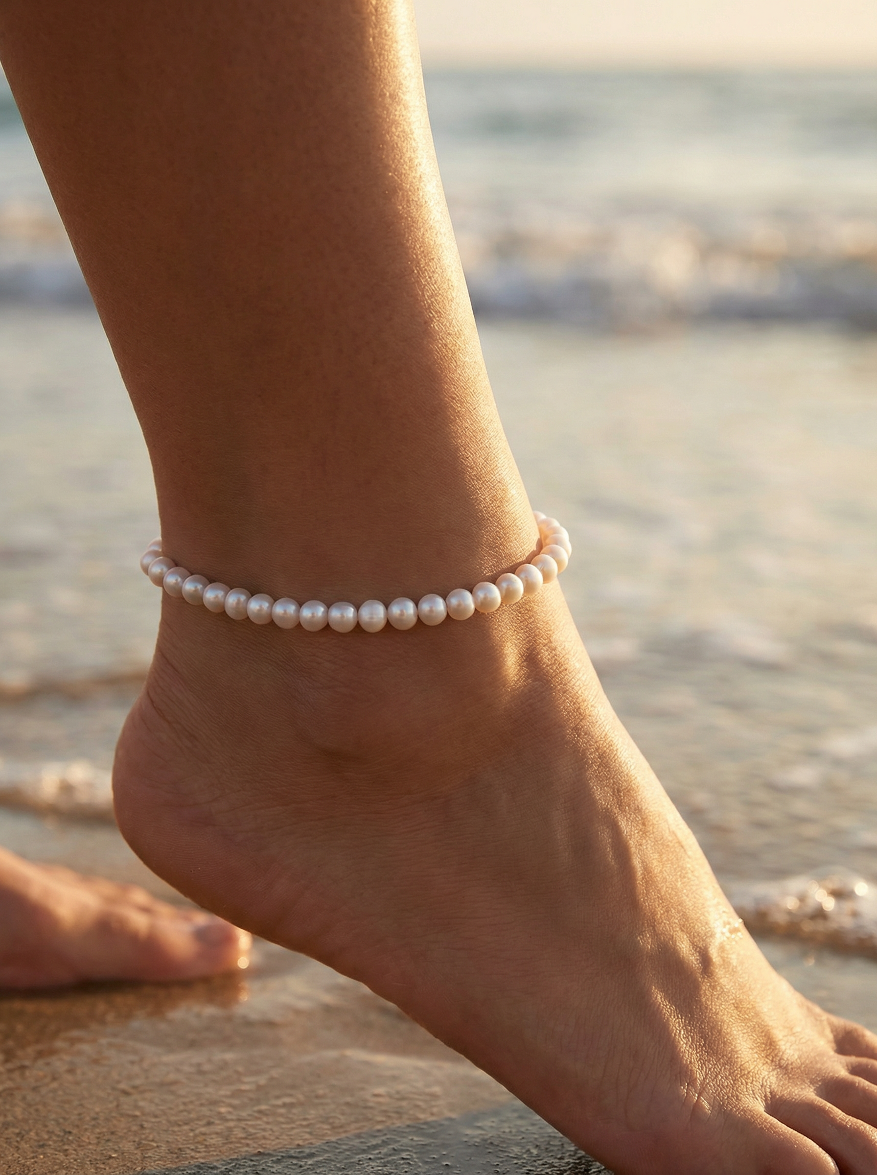 Paxton Pearl Anklet