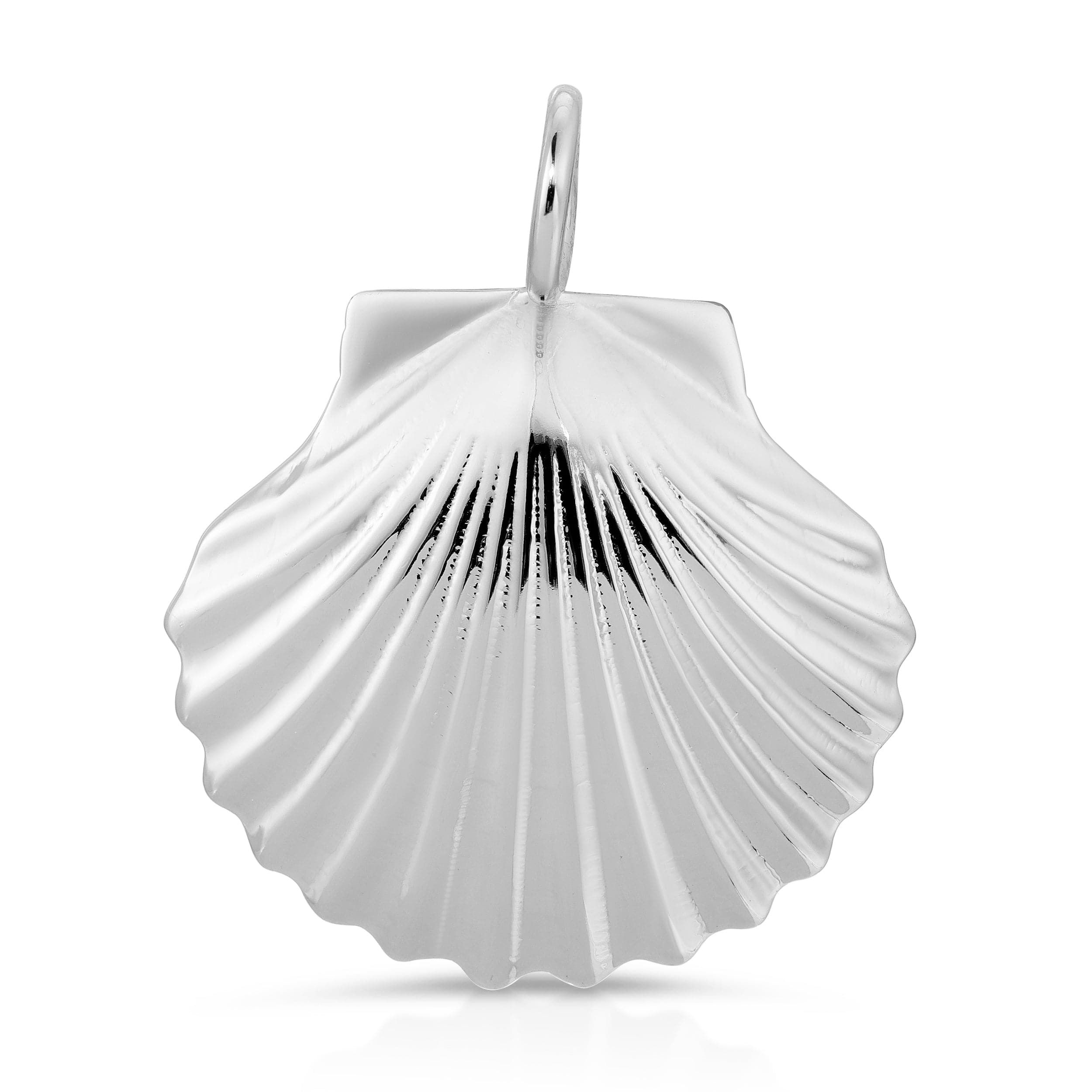 Silver seashell pendant from Shelly Pendant collection, perfect beach jewelry vibe