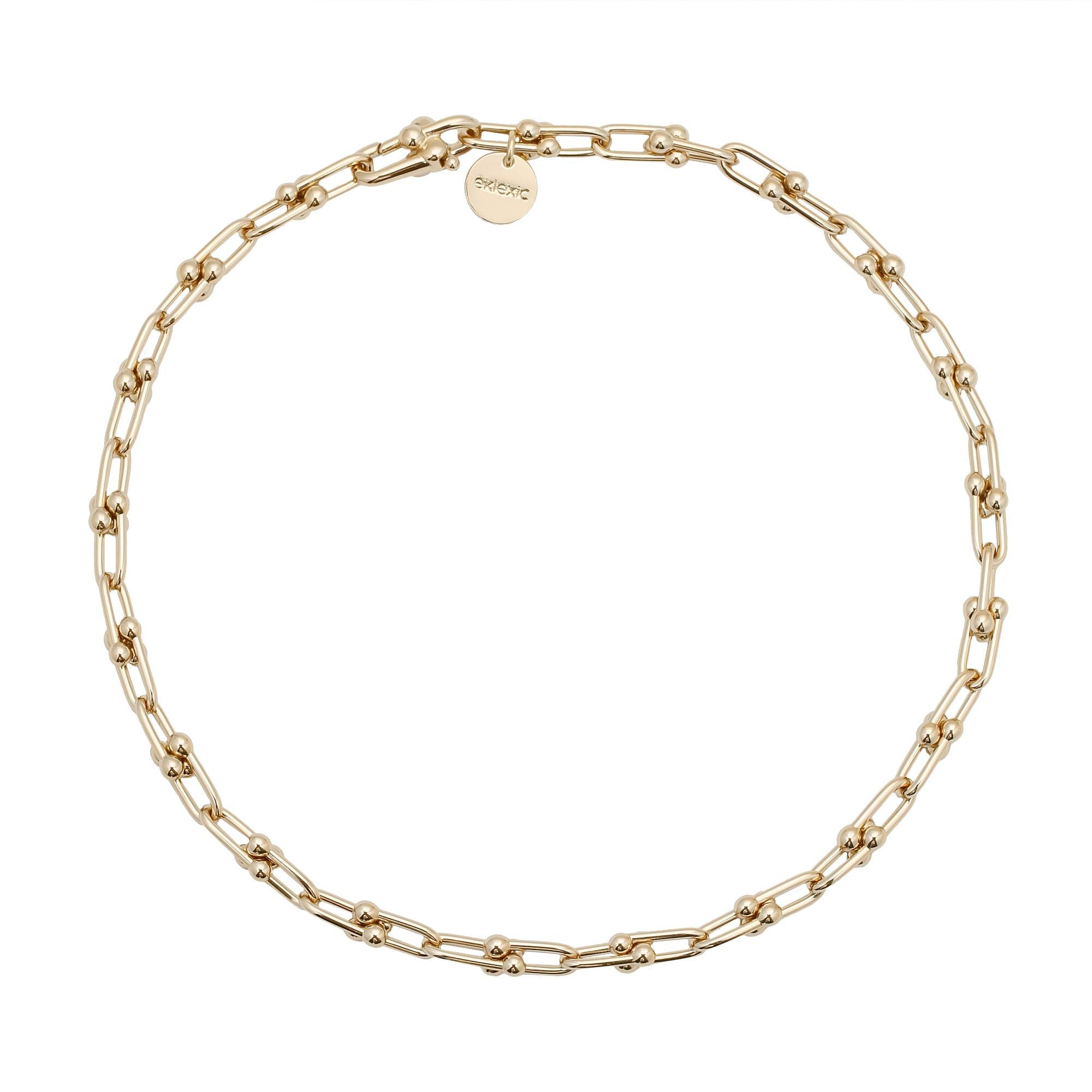Gold-toned chain link Small Margaux Necklace for a chic look