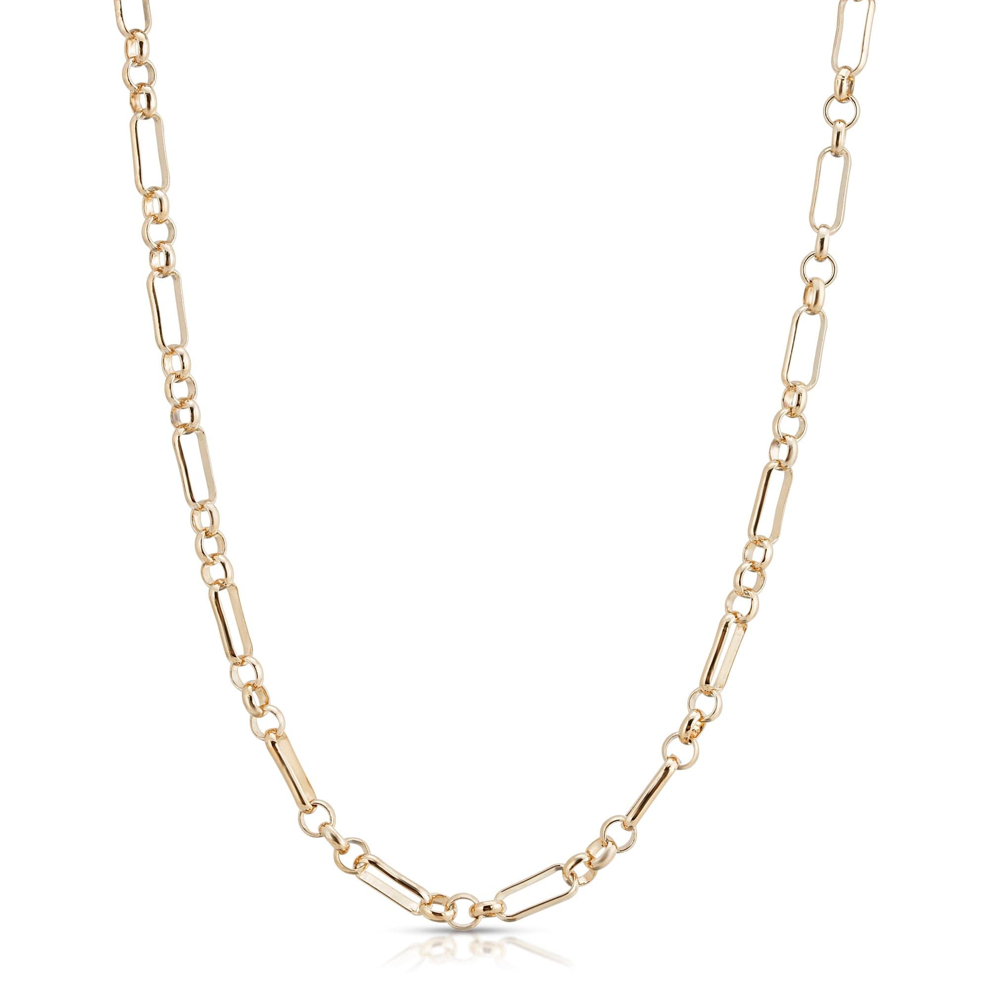 Gold-toned link chain necklace from Small Multi Link Mask Chain product