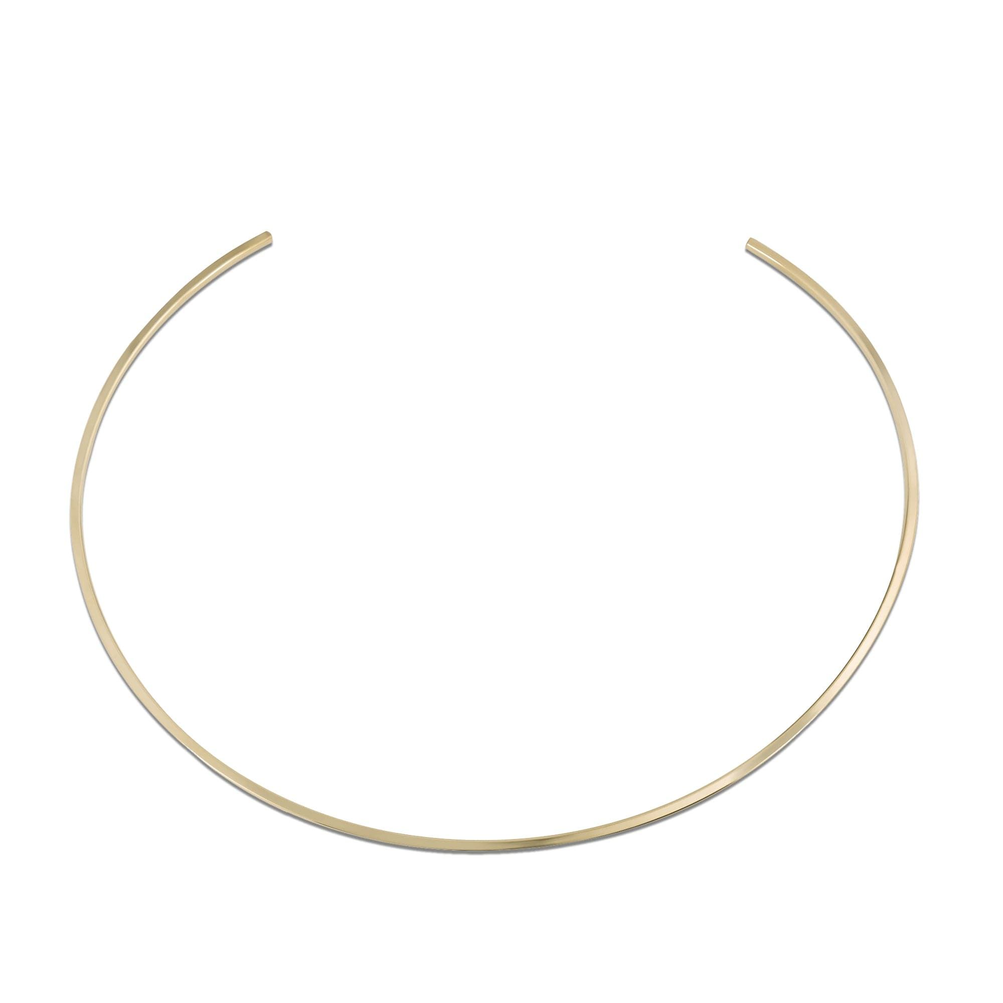Super Thin Choker with open-ended gold design perfect for everyday style