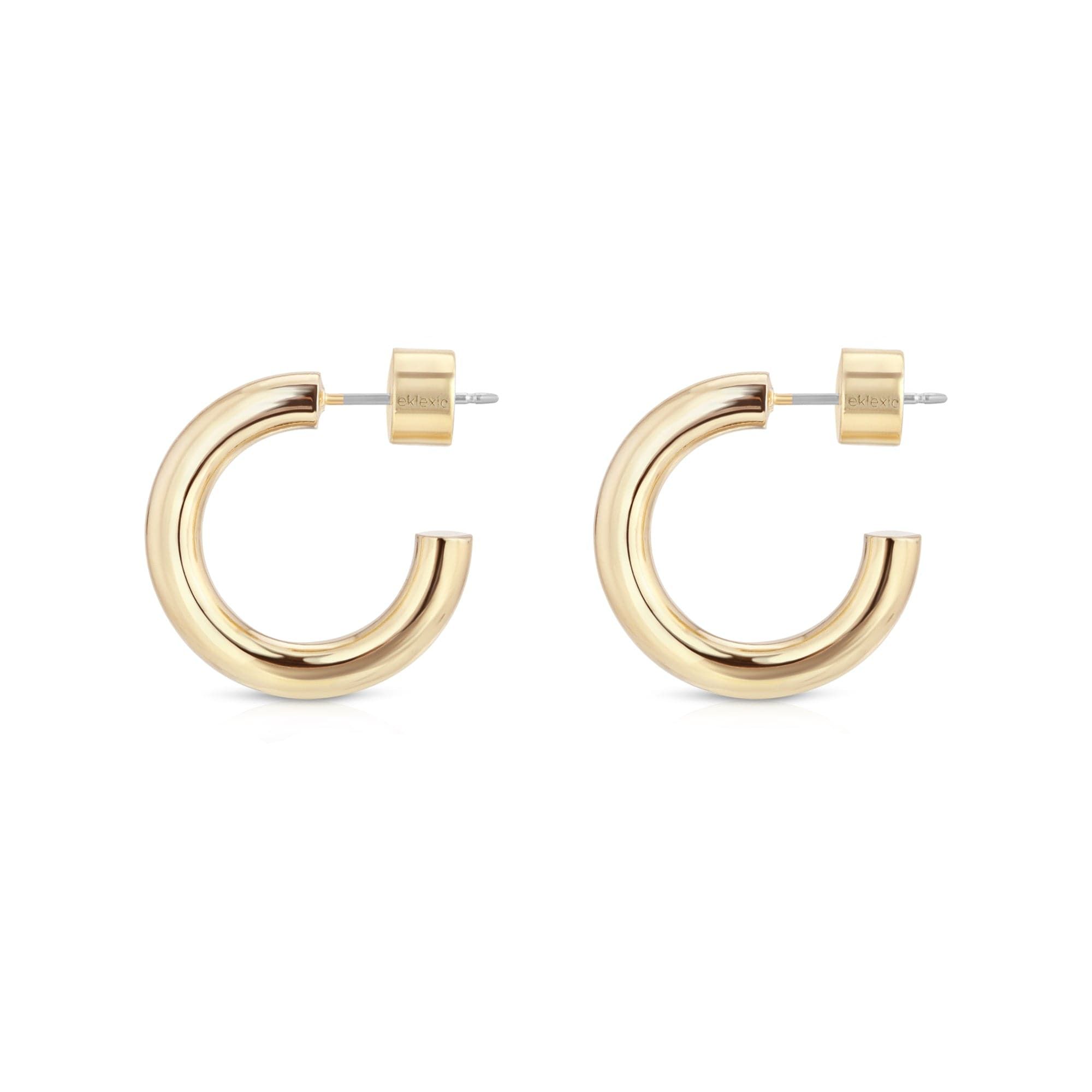 Zo Huggie Hoops: shiny gold hoop earrings perfect for any look