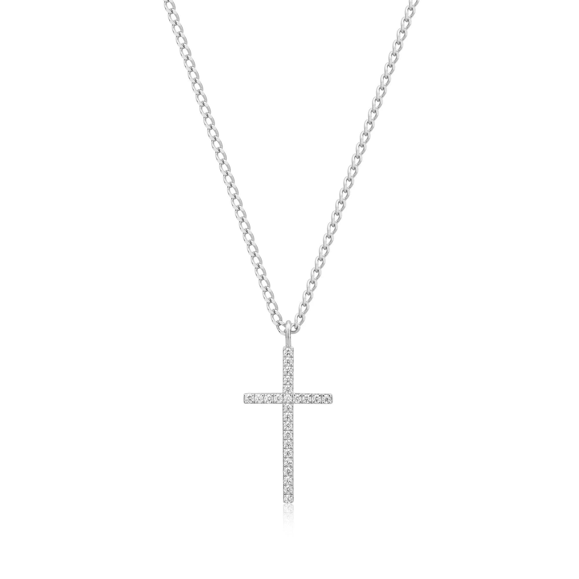 Cz Cross Pendant Necklace