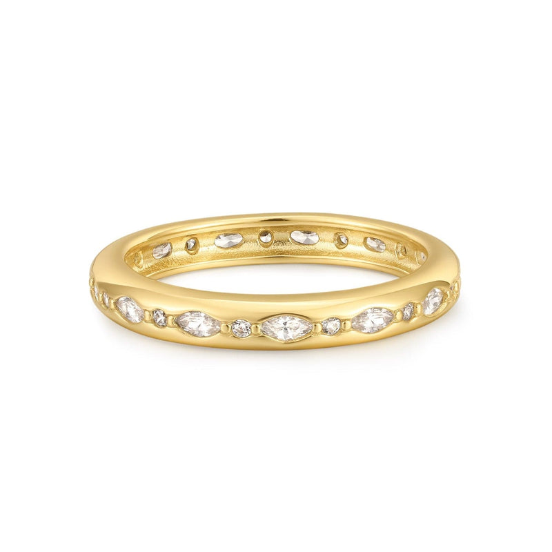 Multi Shaped CZ Channel Ring