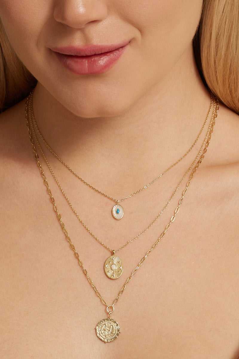 Opulent Opal & CZ Necklace