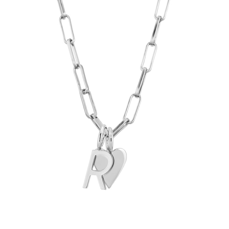 SILVER CARA CHARM NECKLACE