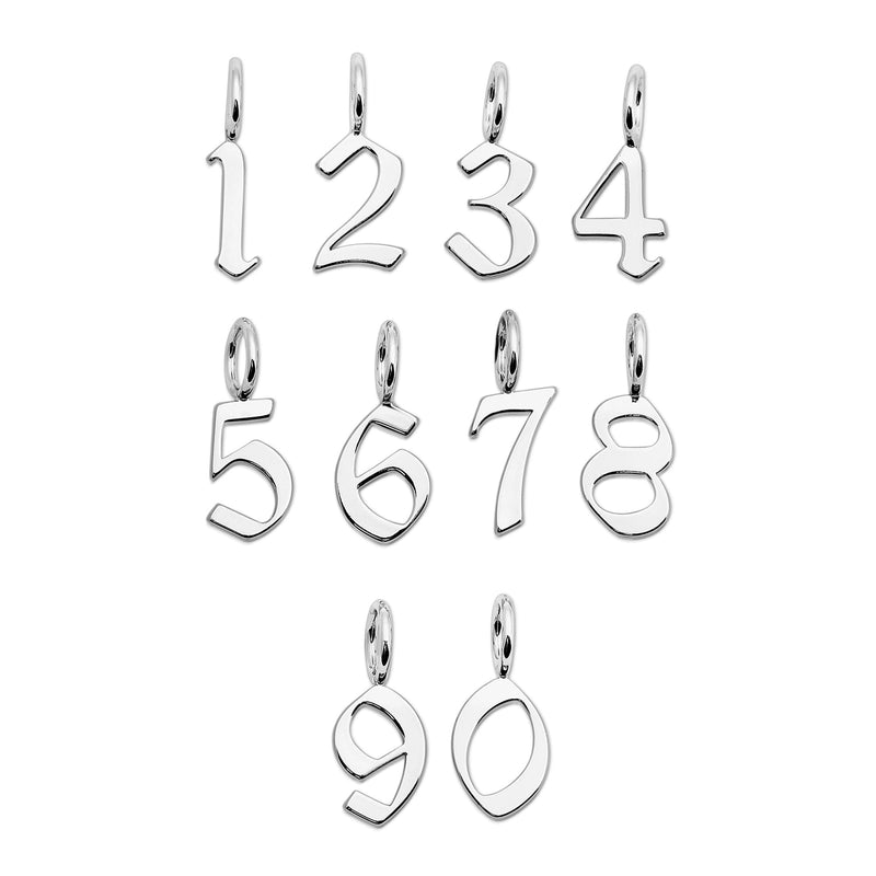 SILVER GOTHIC NUMBERS