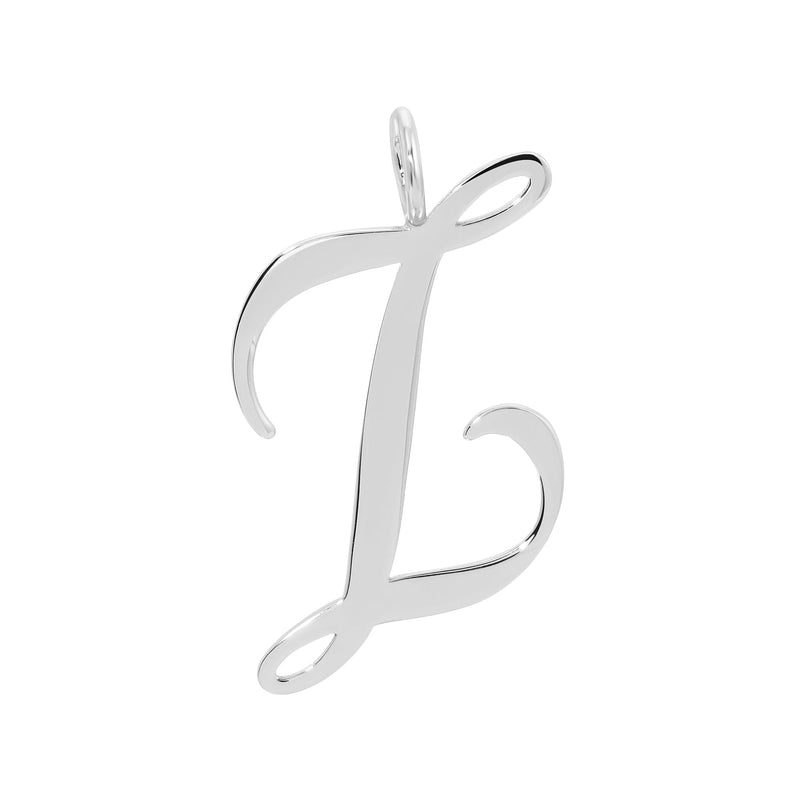 Silver Large Letter Pendants