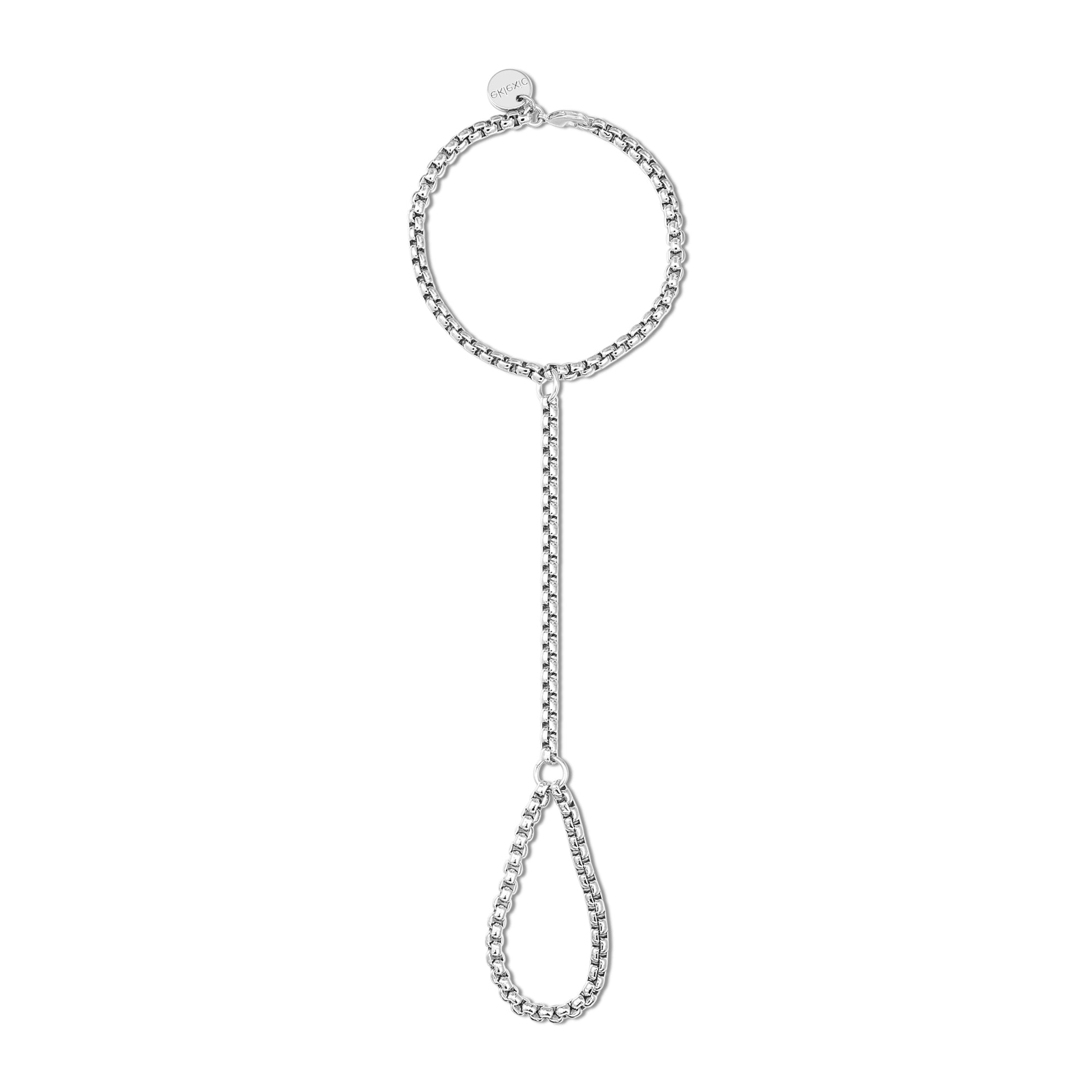 Luciana Hand Chain - SILVER / 6.5’’ - Chain Bracelets