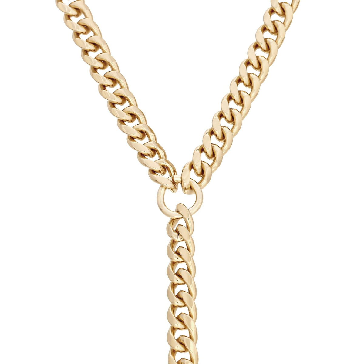 Curb Chain Lariat NLTRCC18G