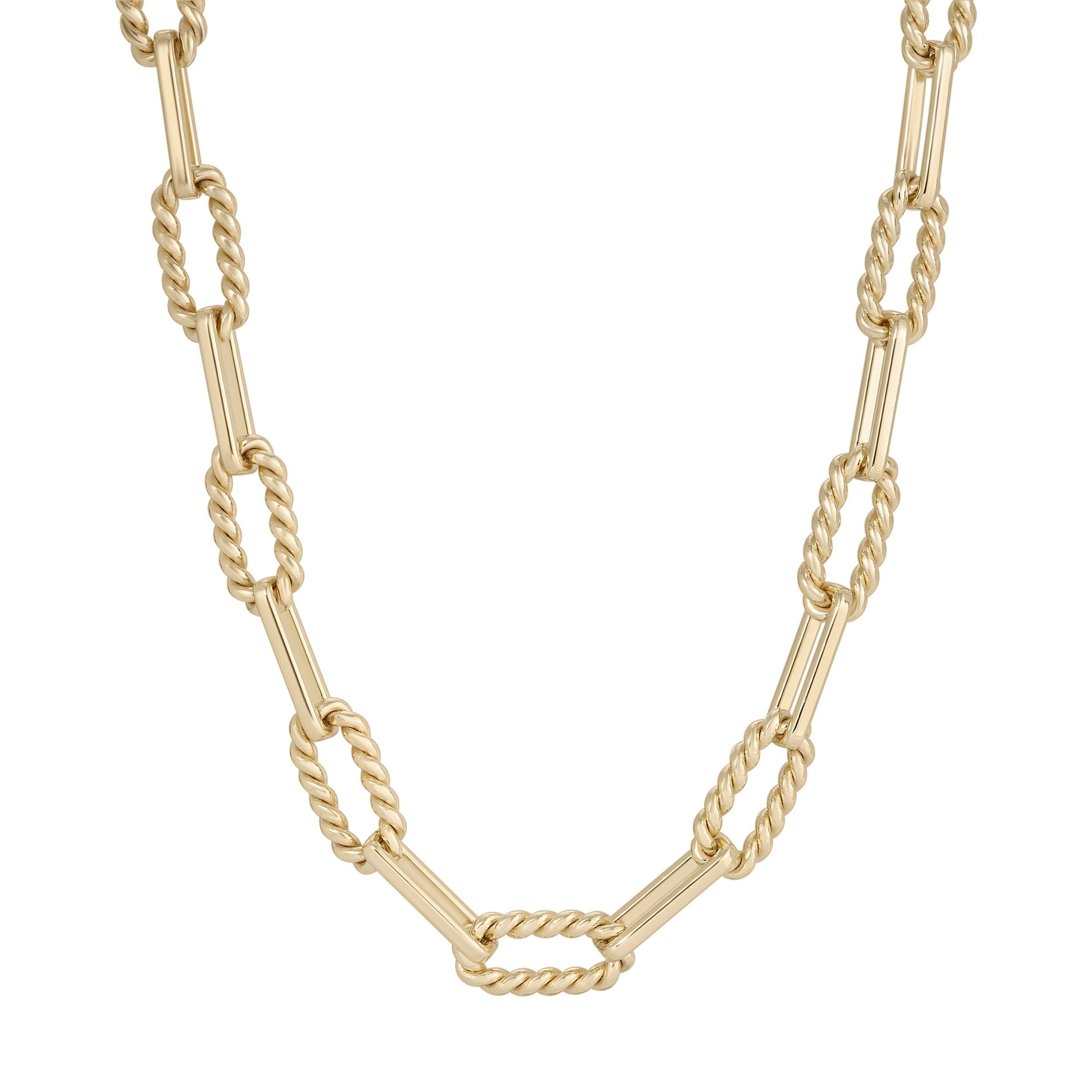 Gold chain link necklace from Enzo Eyewear Chain collection showcasing stylish jewelry vibe