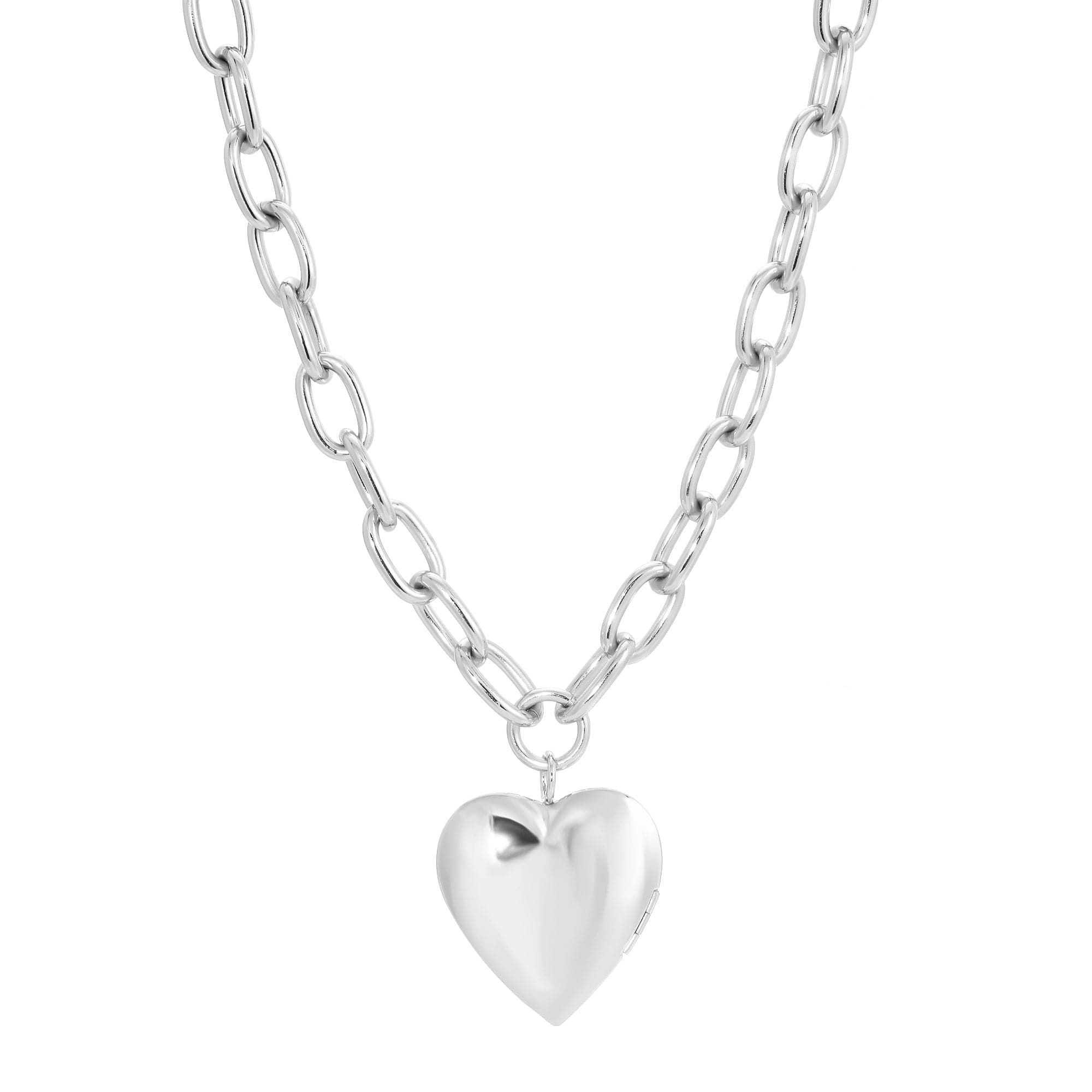 Silver Holden Necklace with a cute heart pendant for everyday style