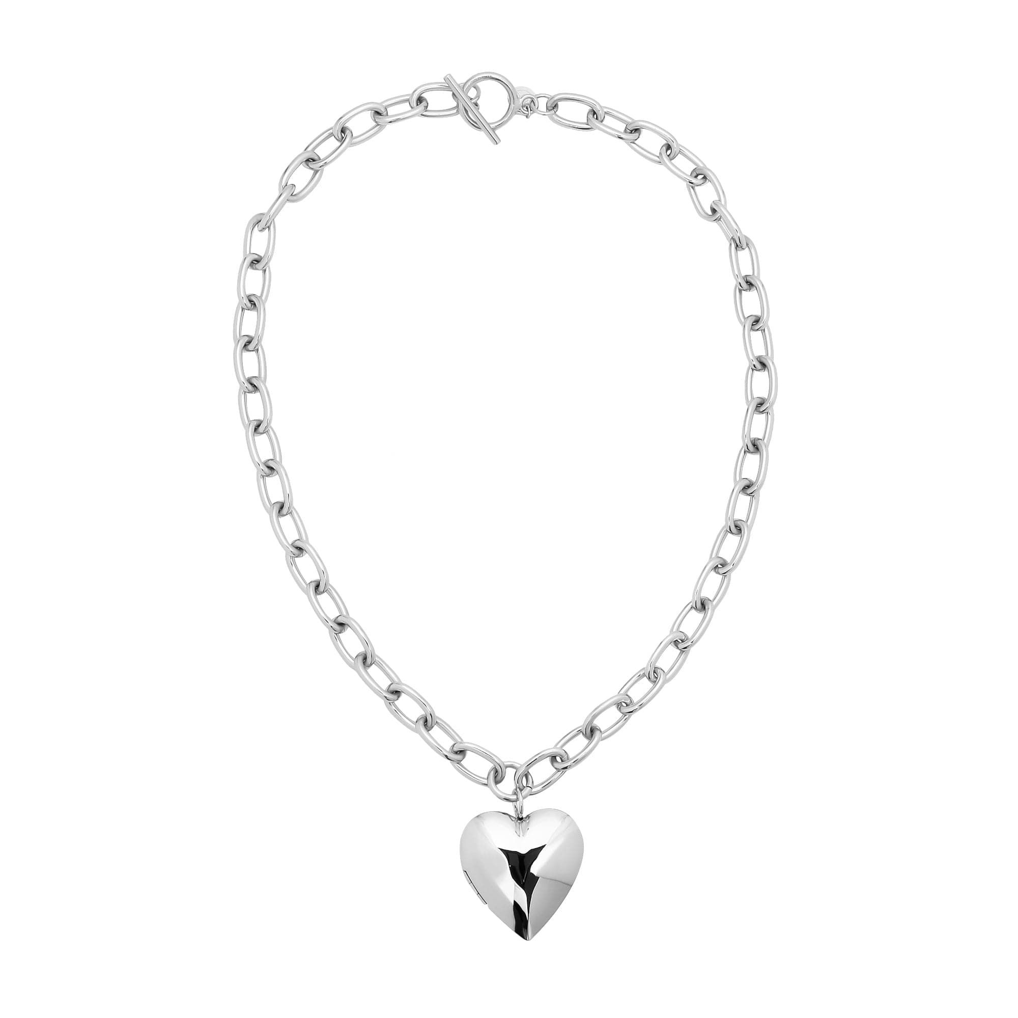 Silver Holden Necklace with Heart Pendant, perfect for everyday style