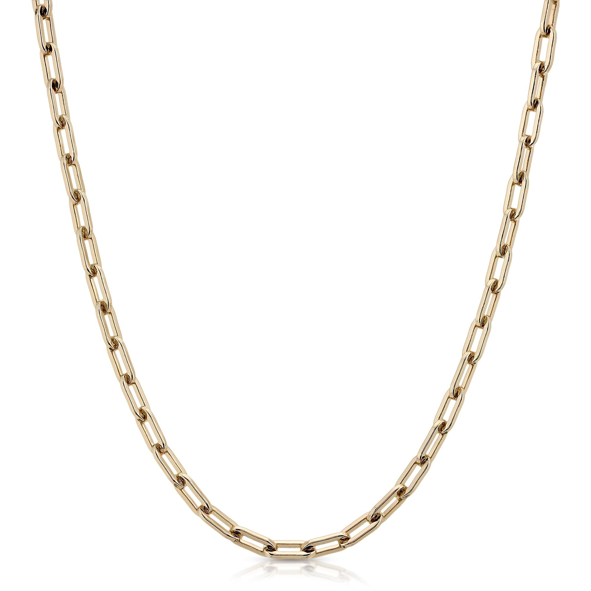 Gold chain necklace from the Medium Link Eyewear Chain product line