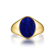 Oval Lapiz Signet Ring
