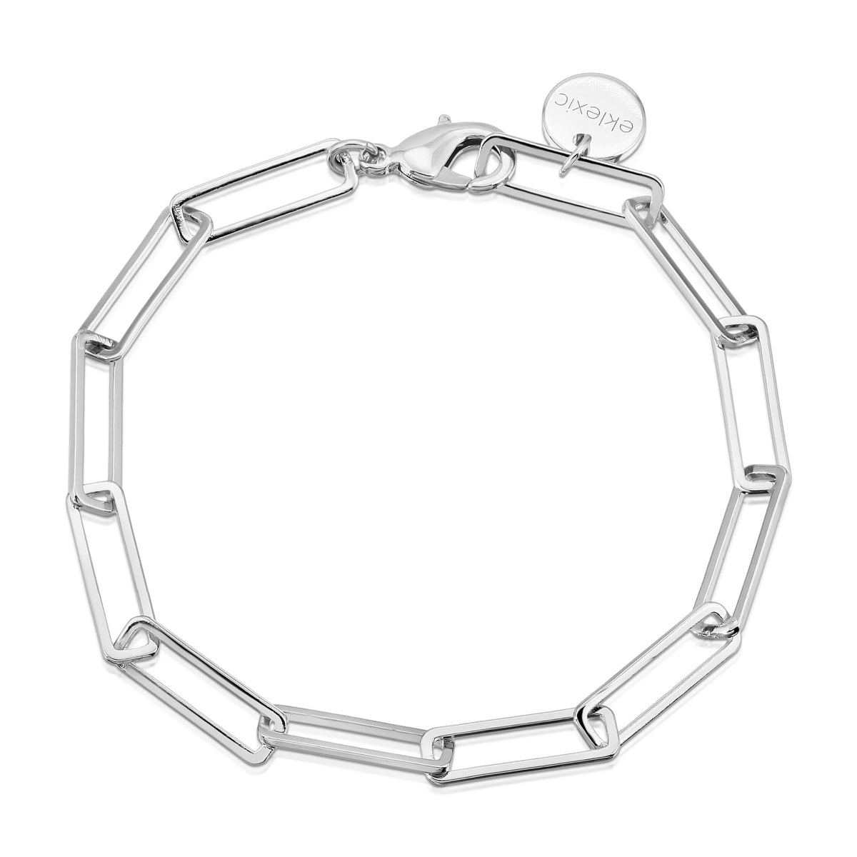 Large Rectangle Link Chain Anklet