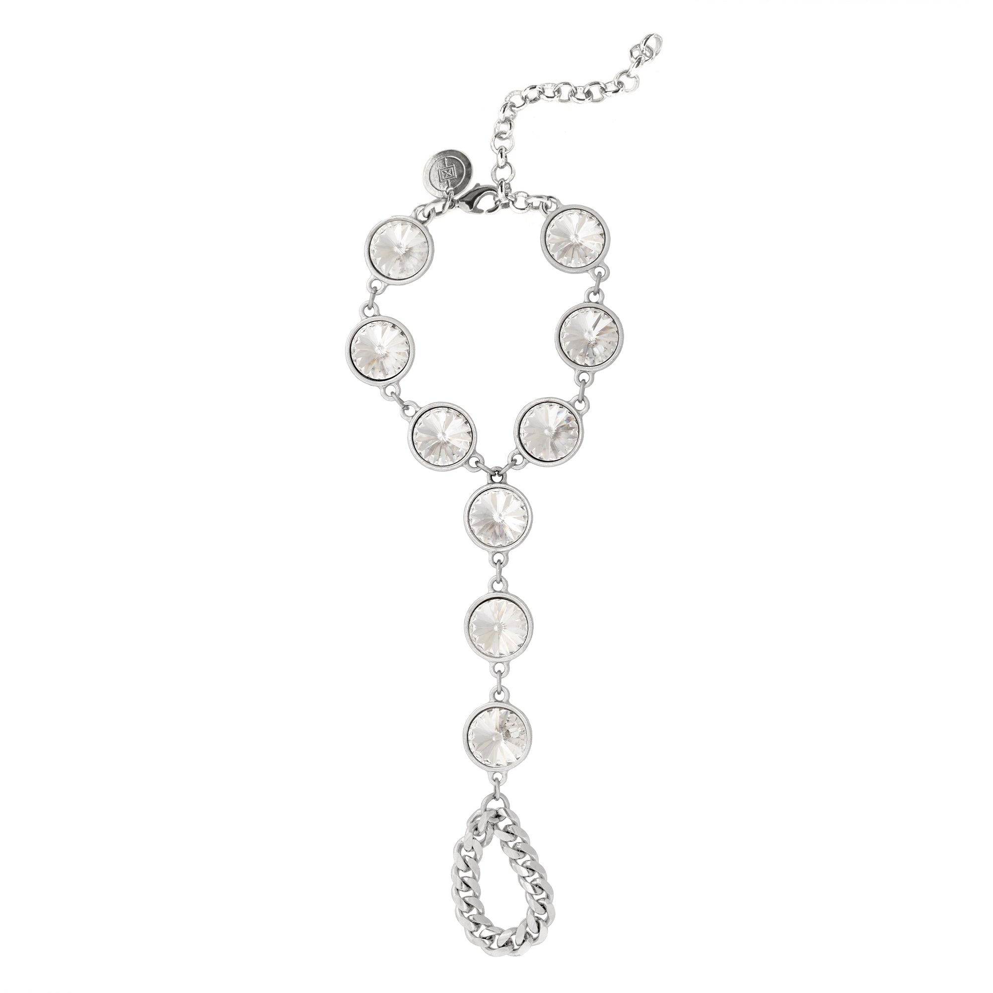 Show Stopper Crystal Hand Chain - eklexic