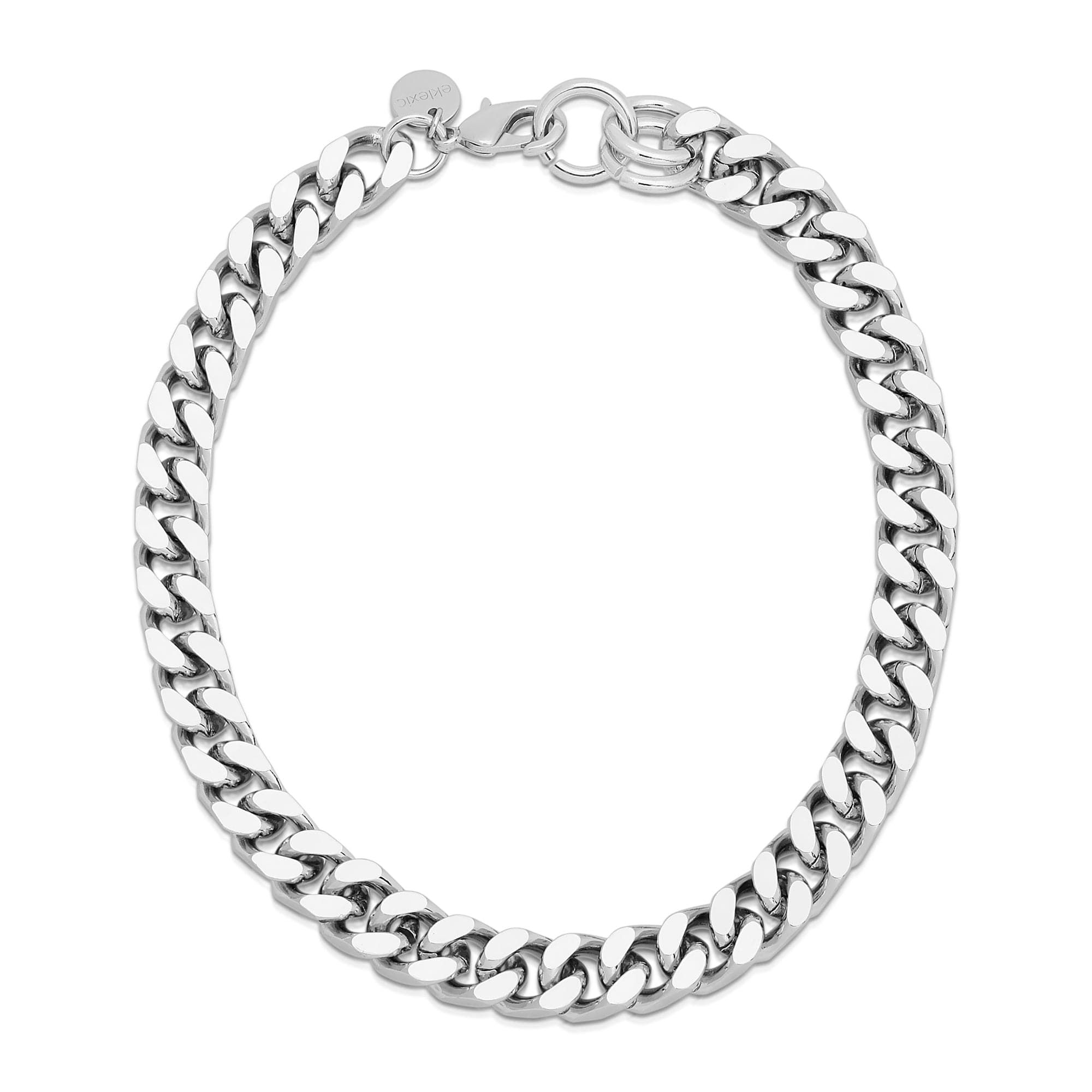Silver curb chain necklace from the Taraji Necklace collection, perfect for any look