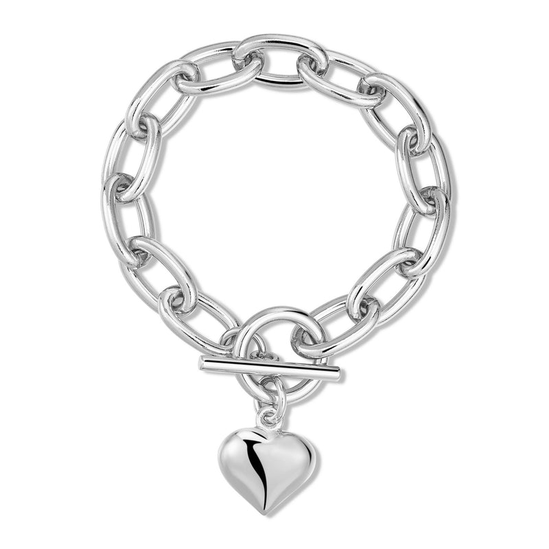 Alana Puffy Heart Charm Bracelet