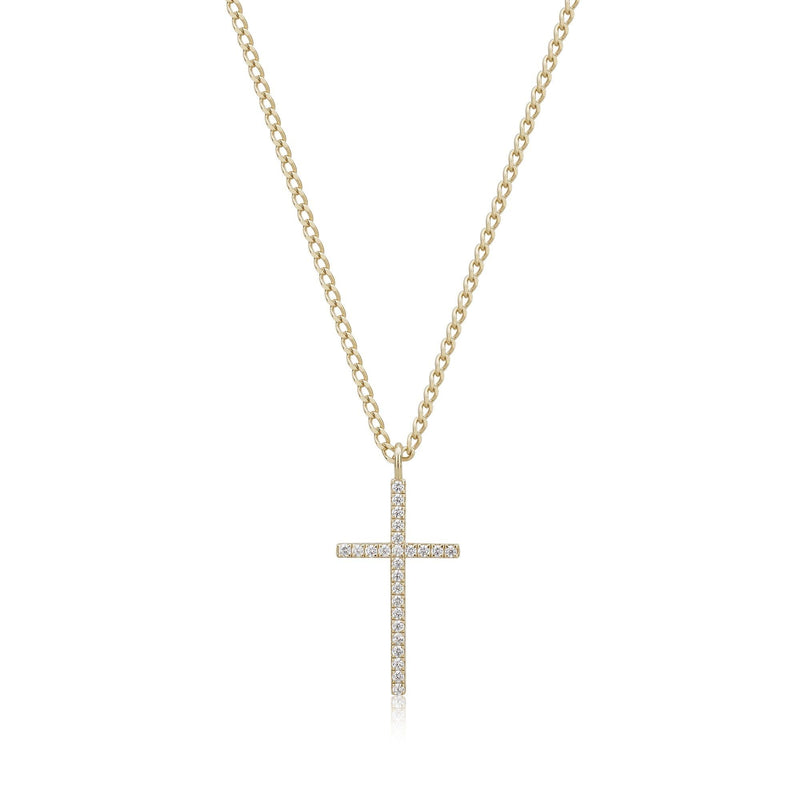 Cz Cross Pendant Necklace