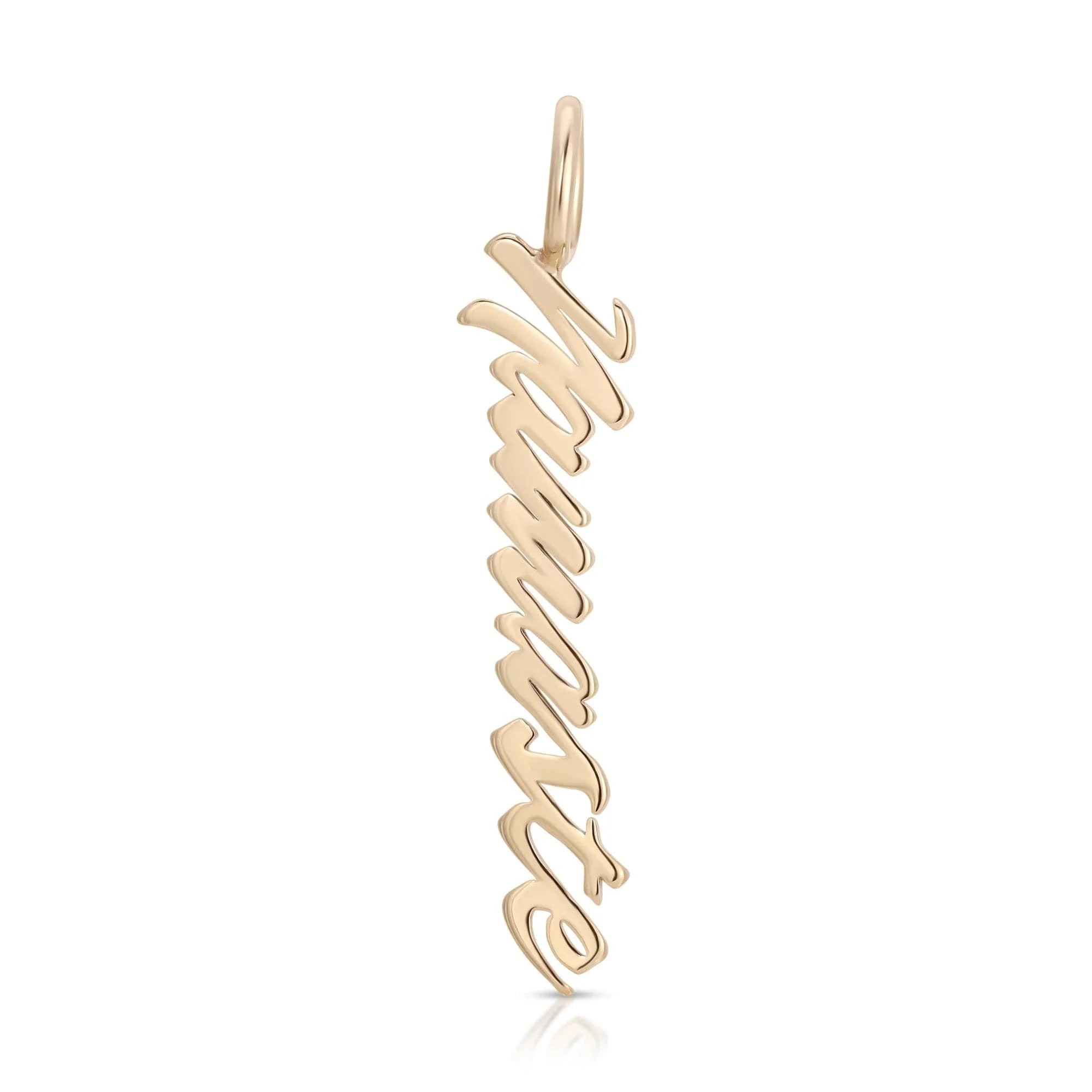 Recycled Brass Finishes Script Pendant Namaste with 14k Gold Plating Ecoat Namaste Pendant